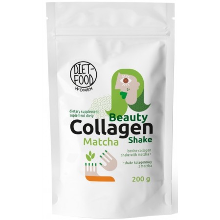SHAKE KOLAGENOWY Z MATCHĄ 200 g - DIET-FOOD