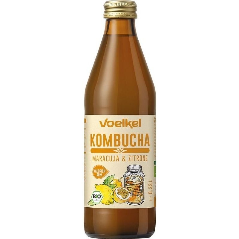 Kombucha marakuja-cytryna BIO 330 ml