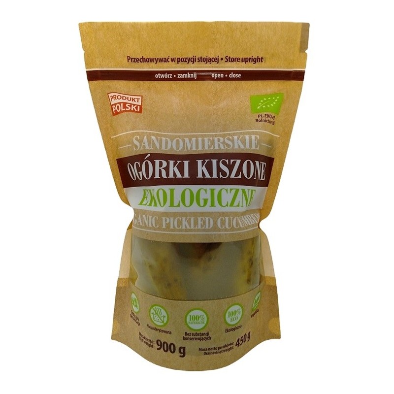 Ogórki Kiszone Sandomierskie Ekologiczne 900 g