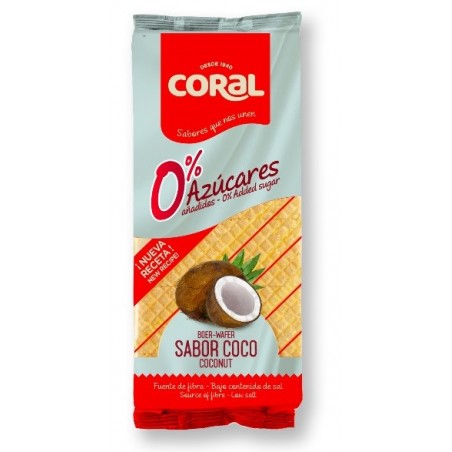 Wafle z kremem kokosowym bez dodatku cukru 150 g