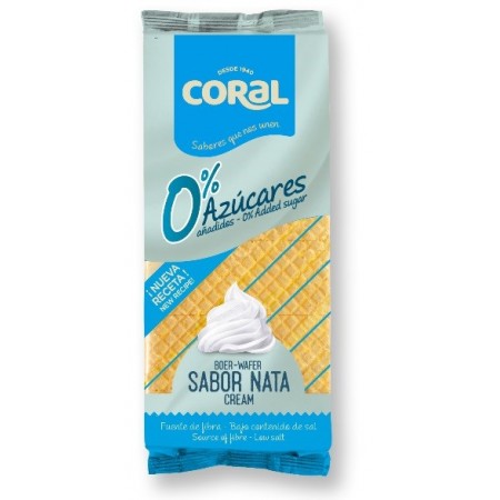 Wafle z kremem śmietankowym bez dodatku cukru 150 g