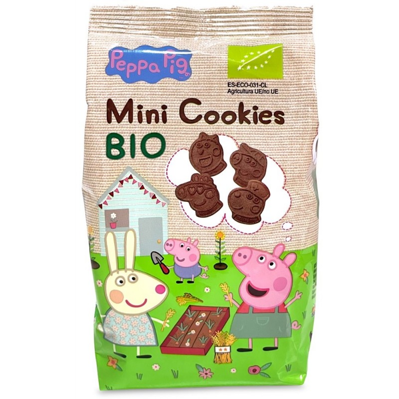 Mini ciastka kakaowe dla dzieci Świnka Peppa BIO 100 g