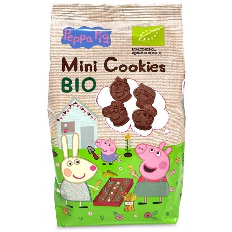 Mini ciastka kakaowe dla dzieci Świnka Peppa BIO 100 g