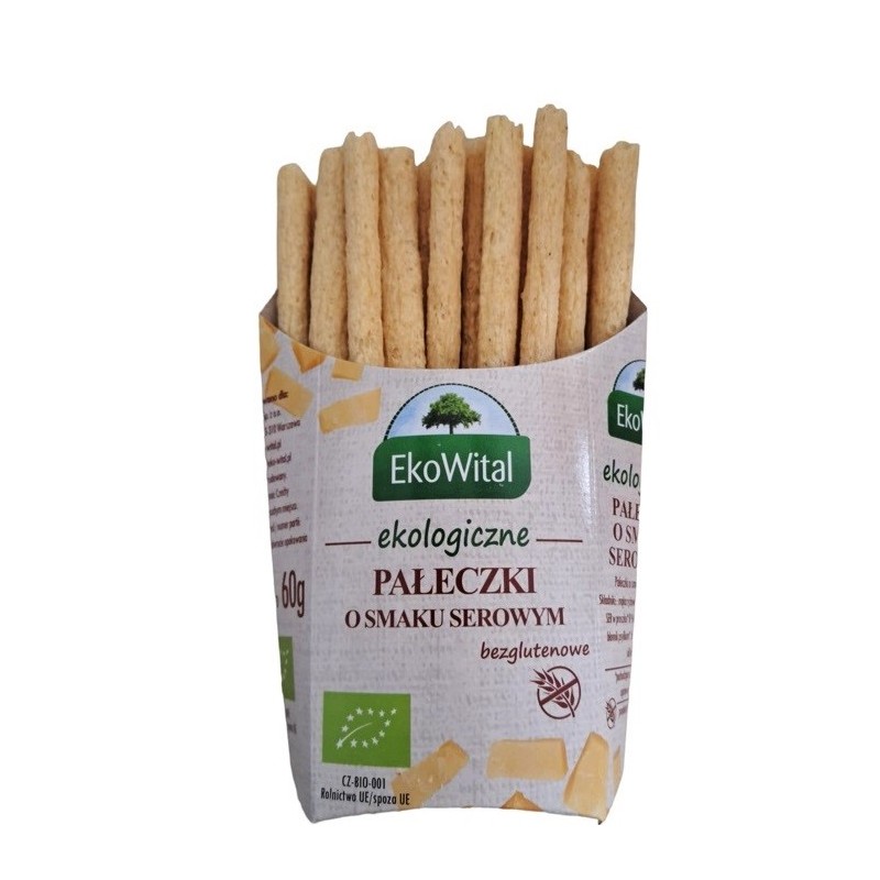 Pałeczki o smaku serowym BEZGL. BIO 60 g