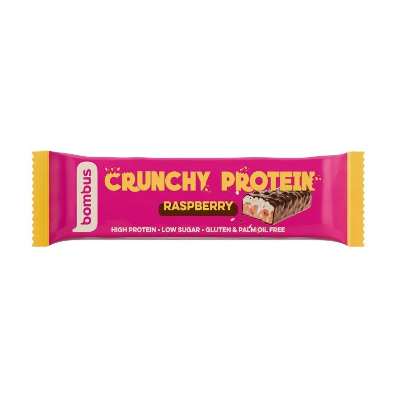 Baton Crunchy Protein malinowy BEZGL. 50 g