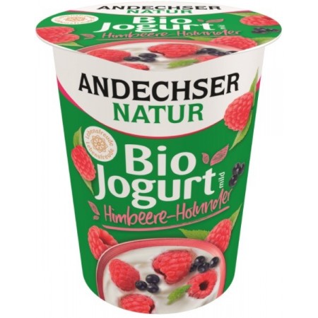 Jogurt malina-czarny bez 3,8% tł. BIO 400 g