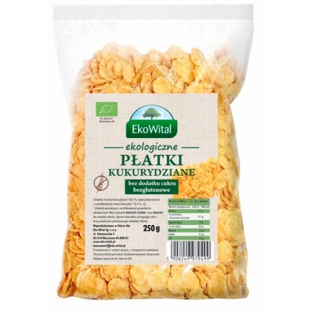 Płatki kukurydziane bez dodatku cukru BEZGL. BIO 250 g