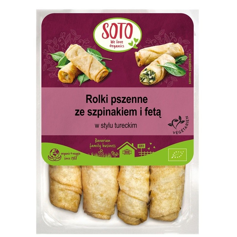 Borek- rolki pszenne ze szpinakiem i fetą BIO 190 g