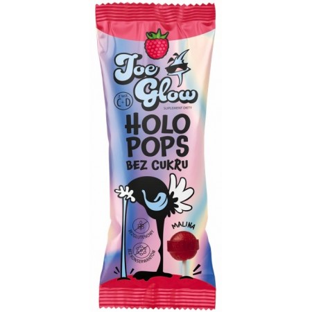 HOLOPOPS lizak kulka bez cukru o smaku mailinowym 8g (SPRZEDAŻ NA OPAKOWANIA ZBIORCZE)