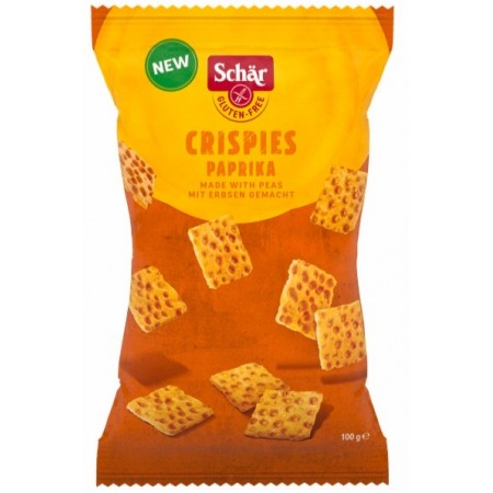 Crispies- przekąska z grochu o smaku paprykowym BEZGL. 100 g