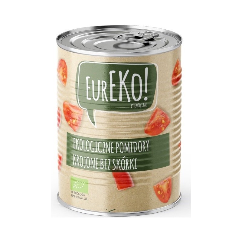 Pomidory krojone bez skórki BIO 400 g/ 240 g