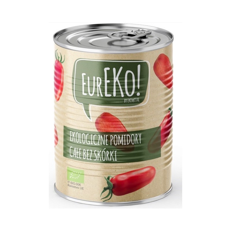 Pomidory całe bez skórki BIO 400 g/ 240 g