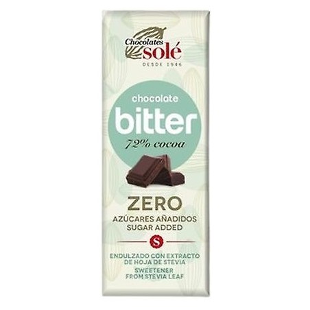 Czekolada gorzka 72% kakao bez dodatku cukru ze stewią KETO 25 g