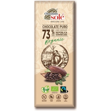 Czekolada gorzka 73% kakao BIO 25 g