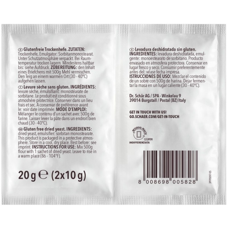 Lievito- drożdże suche BEZGL. 20 g