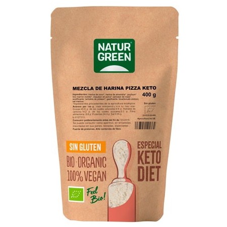 Mieszanka na ciasto do pizzy KETO BEZGL. BIO 400 g