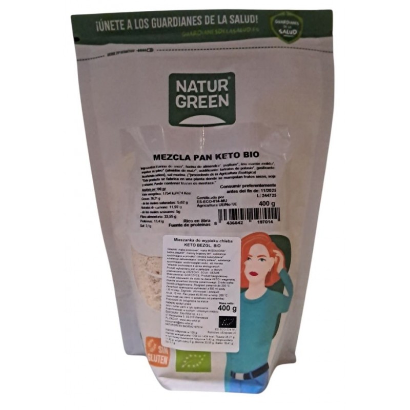 Mieszanka do wypieku chleba KETO BEZGL. BIO 400 g