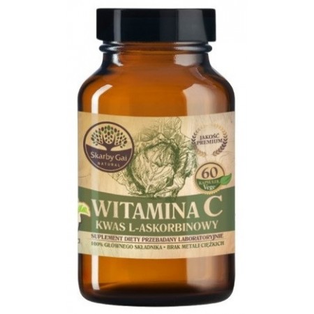 Witamina C z kapusty kwas L-askorbinowy  w kapsułkach 60 g