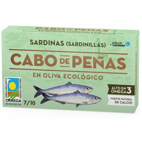 Mini sardynki w ekologicznej oliwie z oliwek 85 g