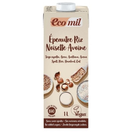 Napój roślinny orkisz-ryż-orzechy laskowe- owies BIO 1 l