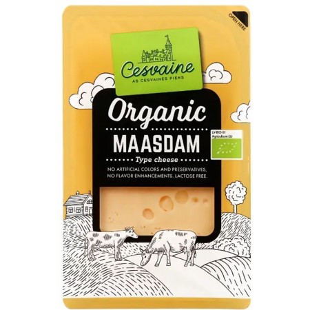 Ser maasdam w plastrach BIO 125 g