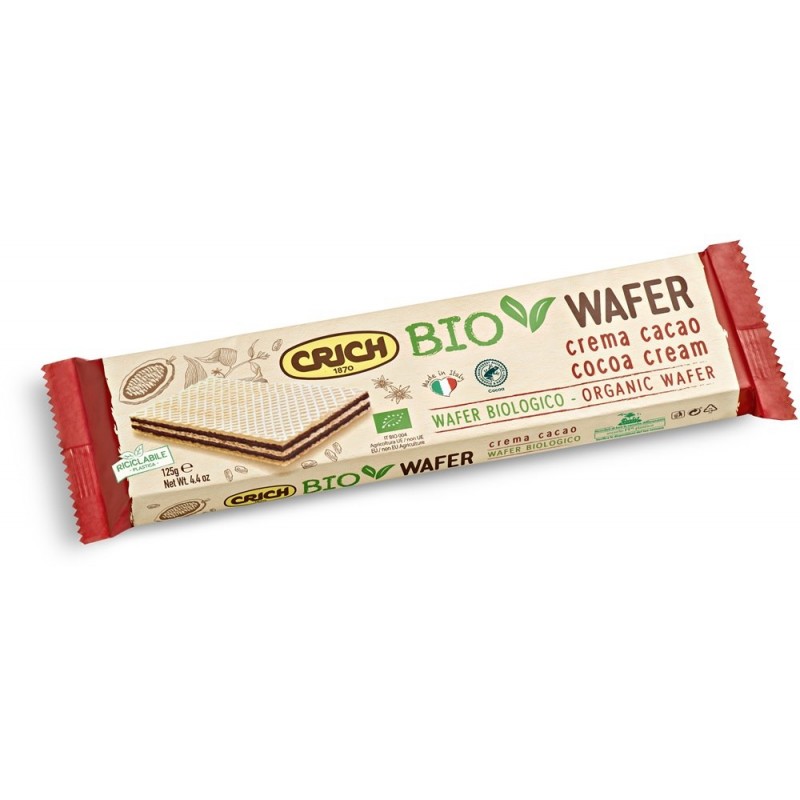 Wafelki z kremem kakaowym BIO 125 g