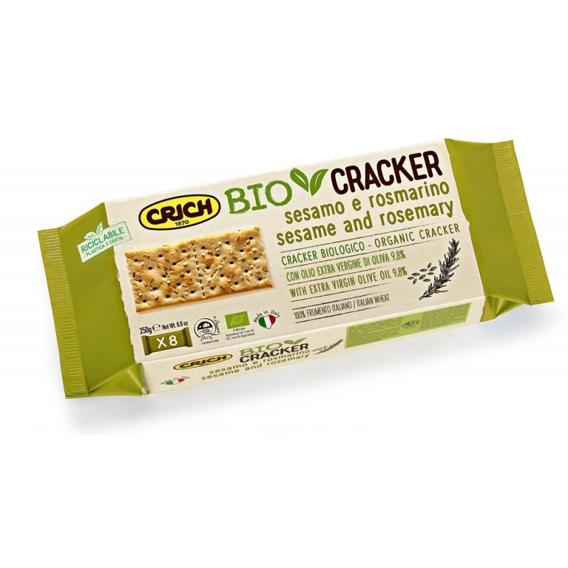 Krakersy z sezamem i rozmarynem BIO 250 g