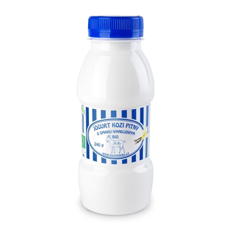 Jogurt kozi pitny waniliowy BIO 240 g