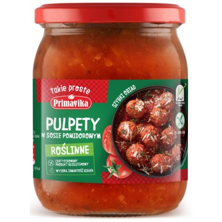 Pulpety roślinne w sosie pomidorowym BEZGL. 470g