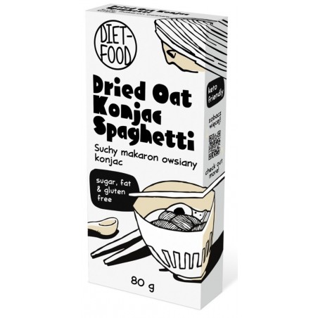 Makaron Shiritaki konjac owsiany spaghetti suchy 80 g