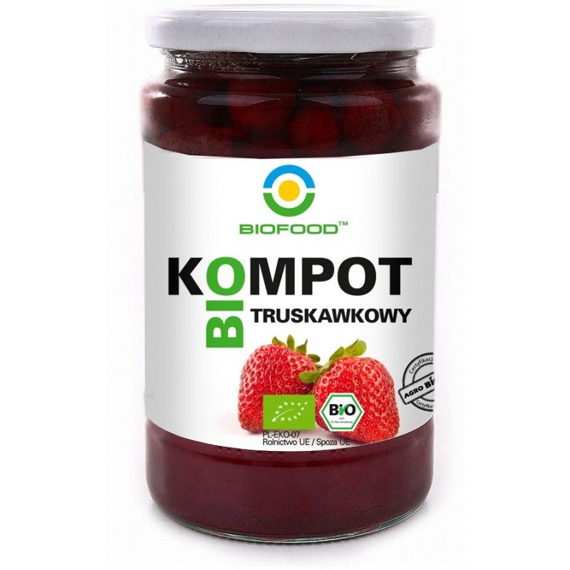 Kompot truskawkowy BIO 750 ml
