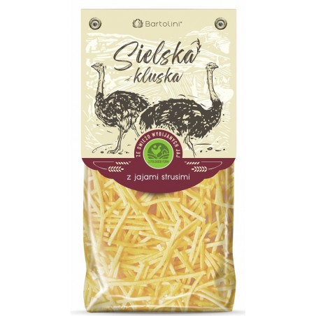 Sielska Kluska durum z jajami strusimi krajanka 250g