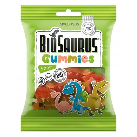 Żelki kwaśne BEZGL. BIO 80 g BioSaurus