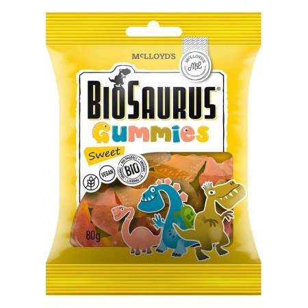 Żelki słodkie BEZGL. BIO 80 g BioSaurus