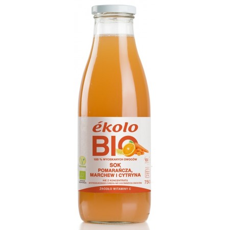 Sok pomarańcza-marchew-cytryna BIO 750 ml