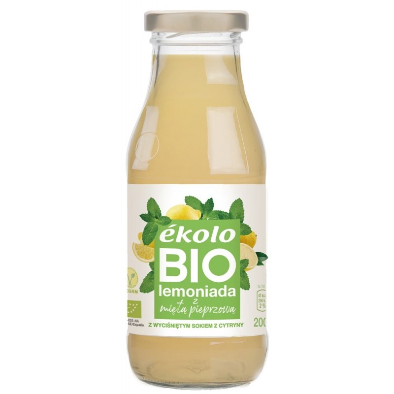Lemoniada z miętą pieprzową bez dodatku cukru BIO 200 ml