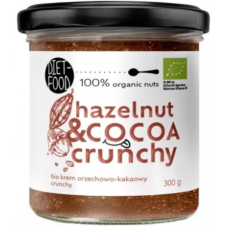 Krem Orzechowo Kakaowy - Crunchy BIO 300 g