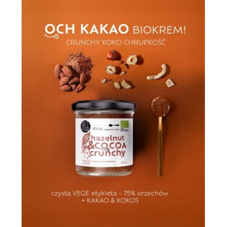 Krem Orzechowo Kakaowy - Crunchy BIO 300 g