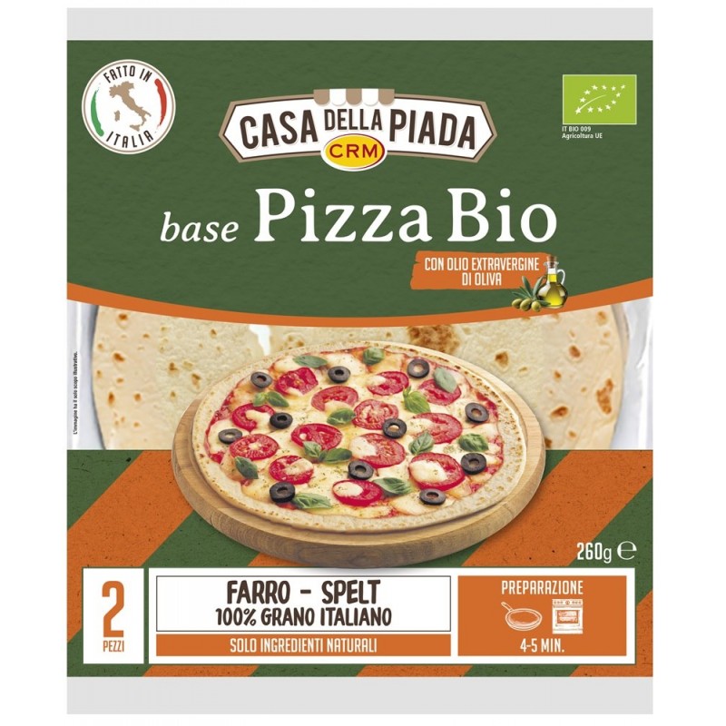 Spody do pizzy orkiszowe BIO 260 g (2 szt)