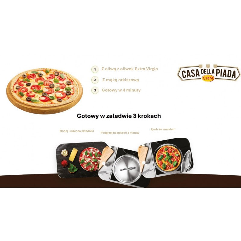 Spody do pizzy orkiszowe BIO 260 g (2 szt)