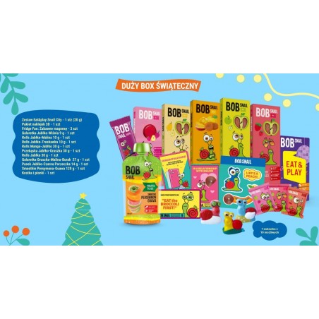 CHRISTMAS BOX  przekąski owocowe z grą i zabawką B/C  300 g