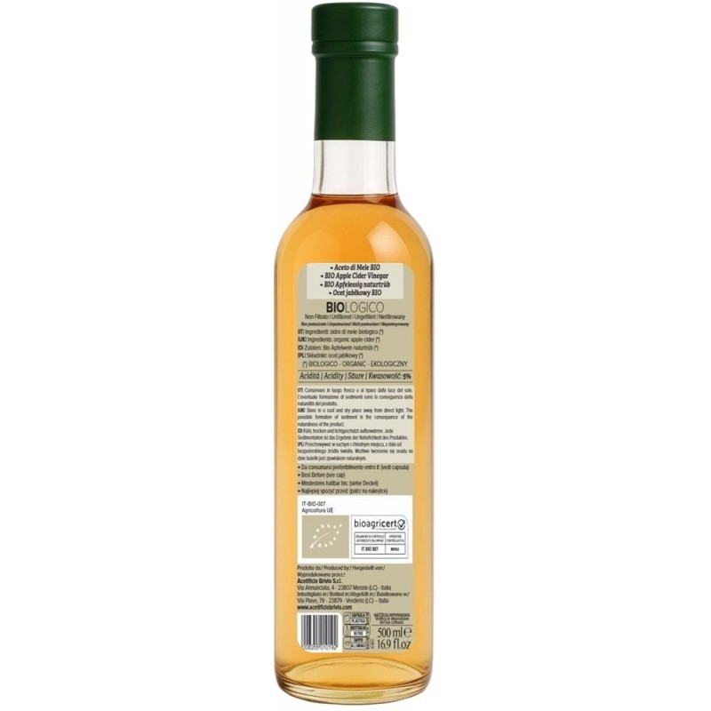 Ocet jabłkowy niefiltrowany BIO 500 ml