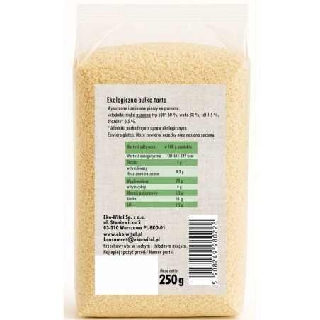 Bułka tarta BIO 250 g