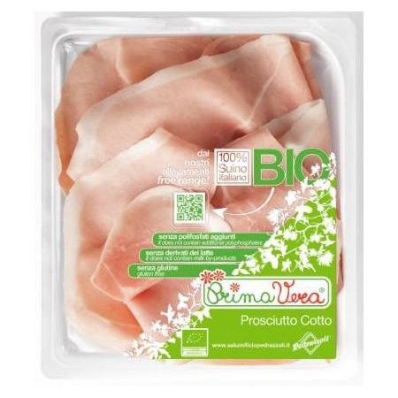 SZYNKA GOTOWANA PROSCIUTTO COTTO PLASTRY BEZGLUTENOWA BIO 100 g - PRIMAVERA