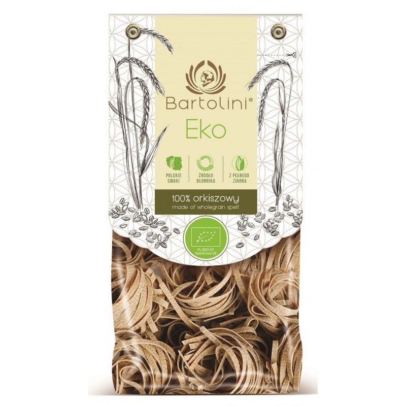 MAKARON (ORKISZOWY) GNIAZDA BIO 250 g - BARTOLINI