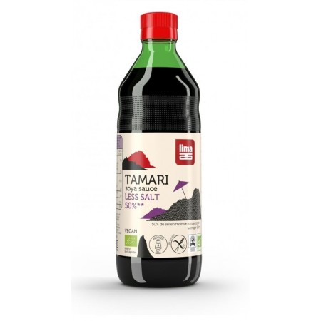 SOS SOJOWY TAMARI 50 % MNIEJ SOLI BEZGLUTENOWY BIO 500 ml - LIMA