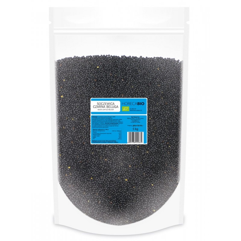 SOCZEWICA CZARNA BELUGA BIO 5 kg - HORECA