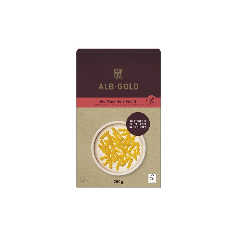 MAKARON (KUKURYDZIANO - RYŻOWY) ŚWIDERKI BEZGLUTENOWY BIO 250 g - ALB-GOLD