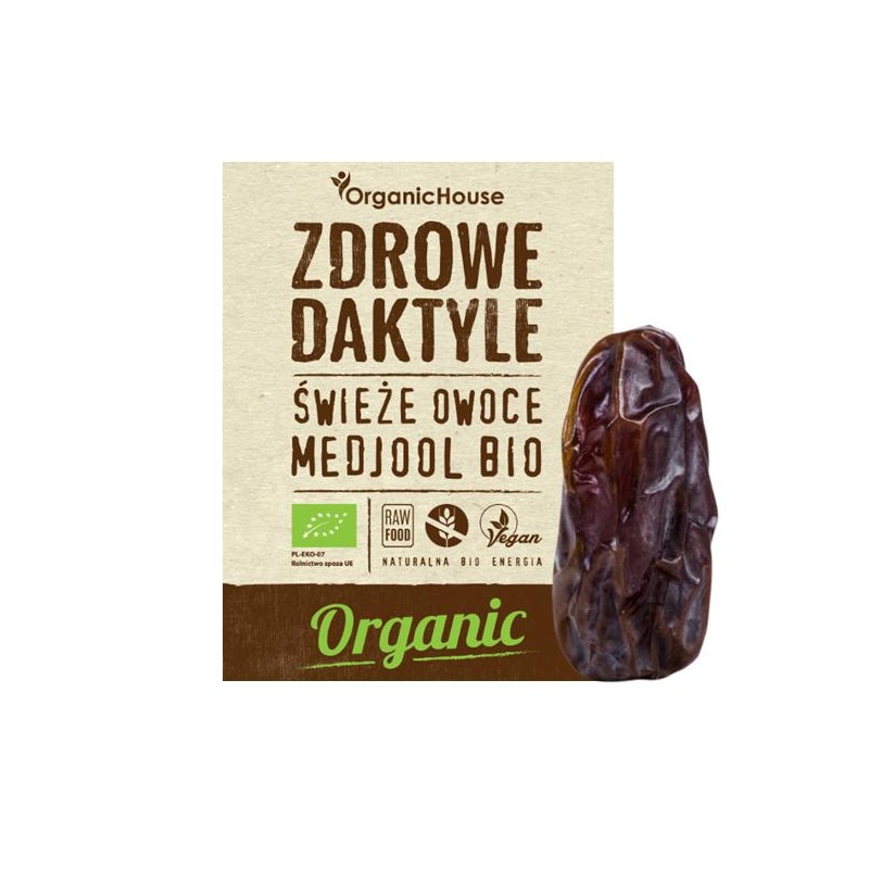 DAKTYLE MEDJOOL BEZGLUTENOWE BIO 280 g - ORGANIC HOUSE (ZDROWE DAKTYLE)