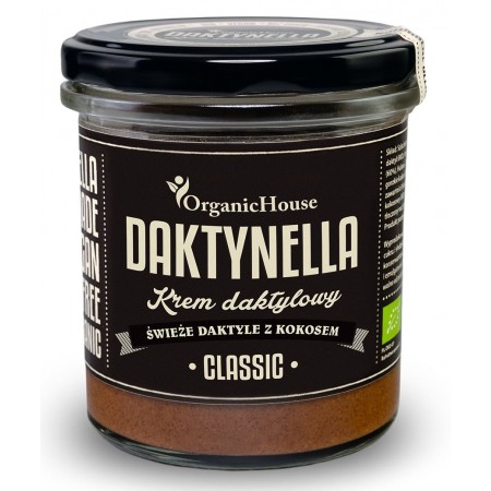 KREM KOKOSOWO - DAKTYLOWY CLASSIC BEZGLUTENOWY BIO 280 g - ORGANIC HOUSE (DAKTYNELLA)